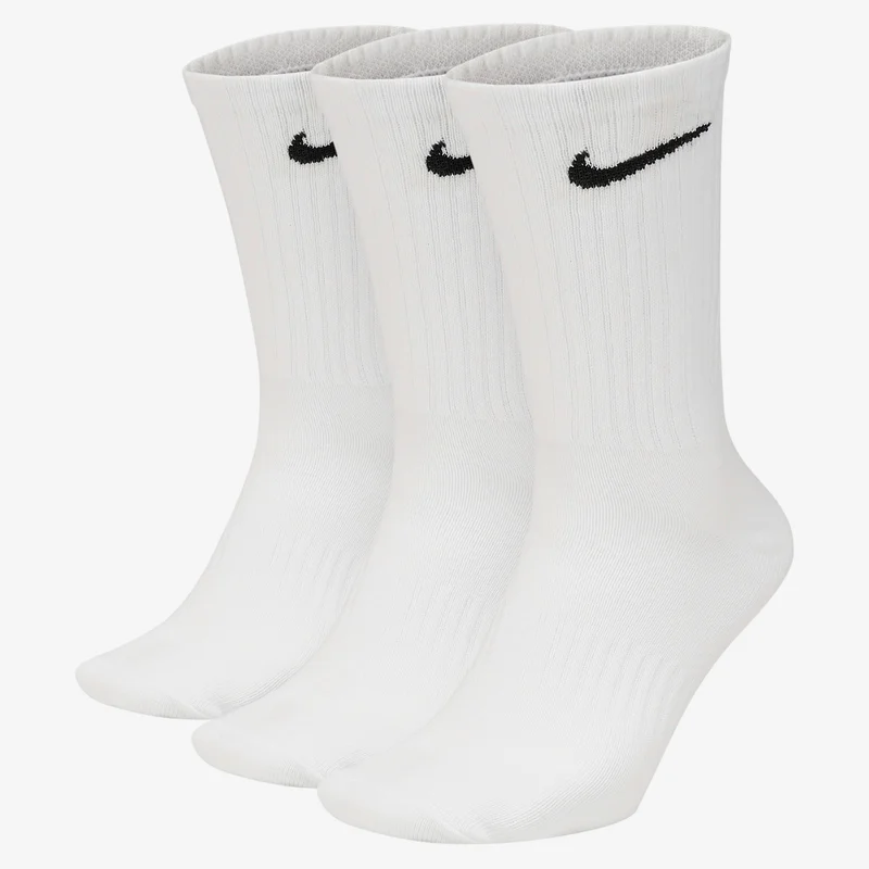 Nike White Men's Everyday Lightweight Training Crew Socks (3 Pack)  | Best Price UAE